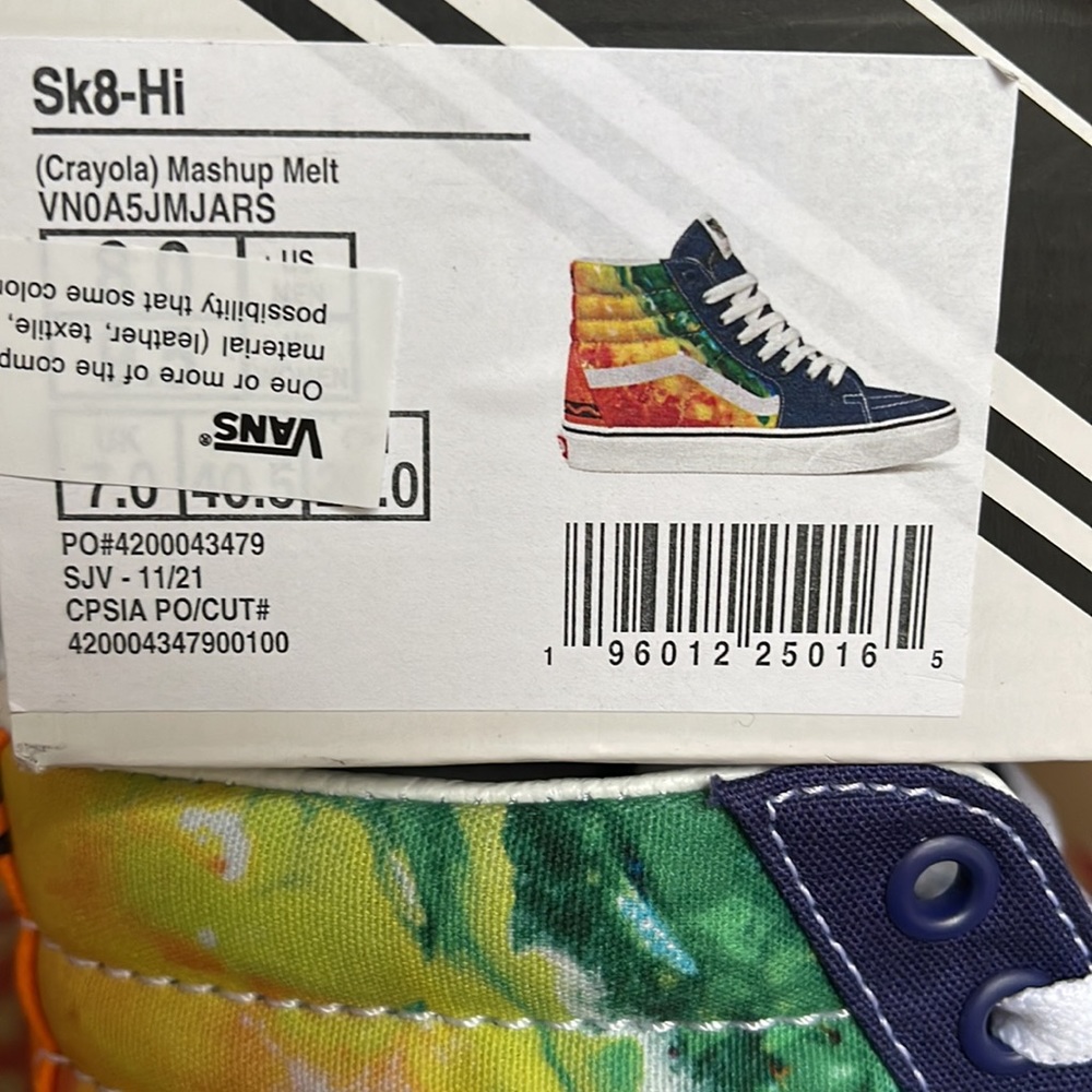 Vans Multicolor High-Top Sneakers - Picture 16 of 16